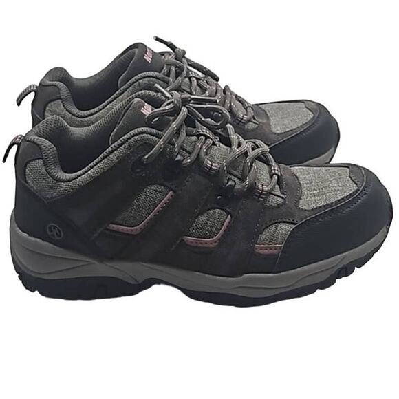 Northside Women’s Monroe Low Hiking Boots - Charcoal/Dusty Rose - Size 6.5M - Picture 1 of 4